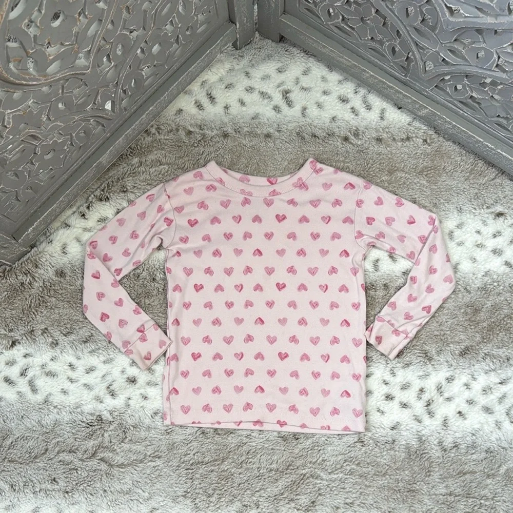 Baby GAP pink heart long sleeve shirt girls 3T pastel Lovecore girlhoodcore